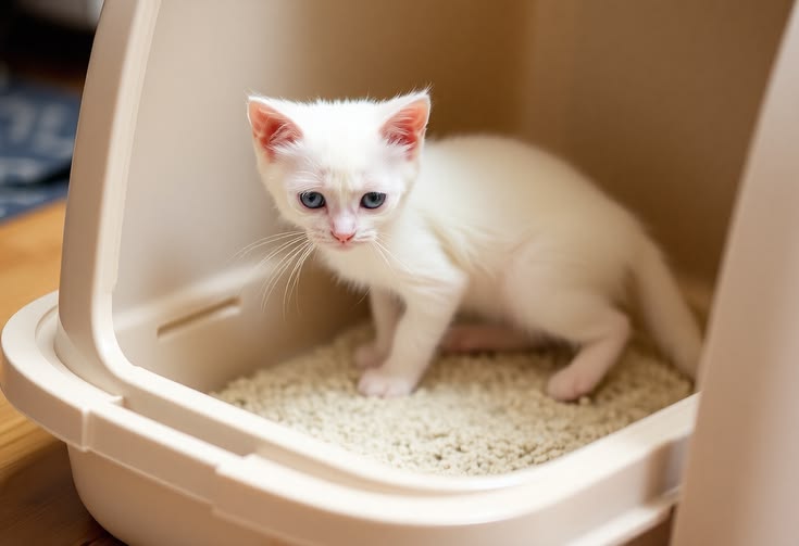 mèo con bị tiêu chảy