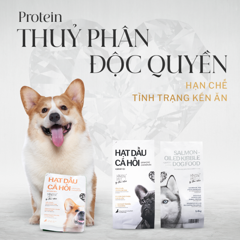Hạt dầu cá hồi dành cho chó kén ăn/chó trưởng thành King's Pet by Bao ...