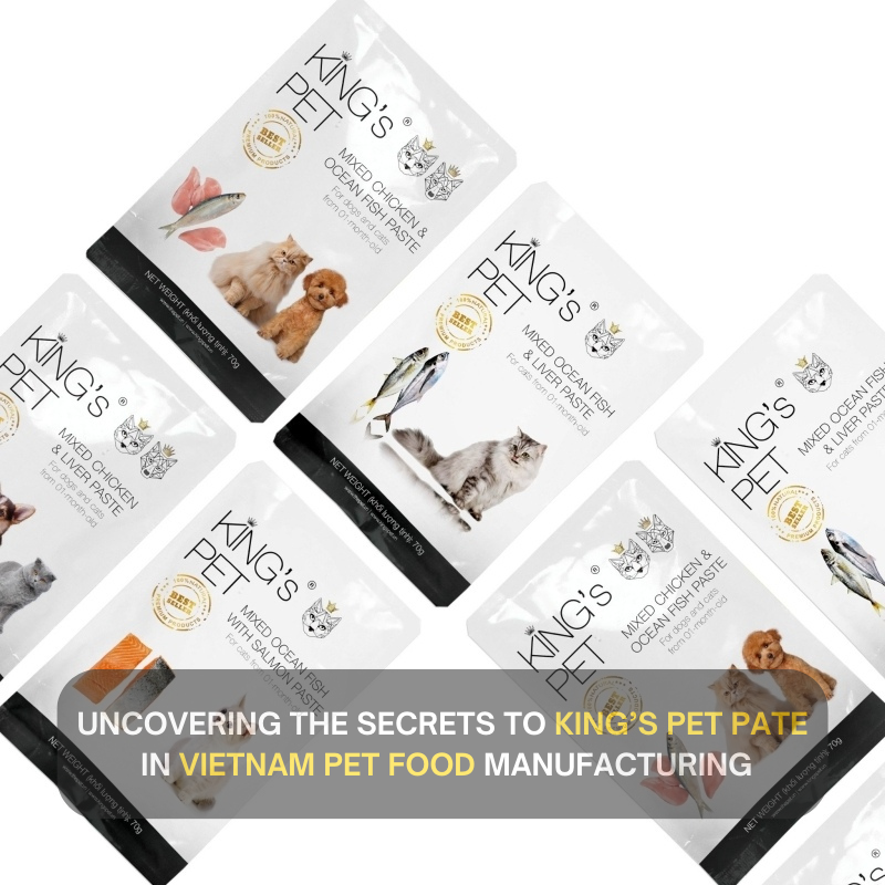 Uncovering the Secrets to King's Pet pate in Vietnam Pet Food Manufacturing