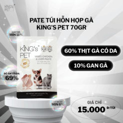 Pate Hỗn Hợp Gà King’s Pet Túi 70gr Thức Ăn Cho Chó Mèo