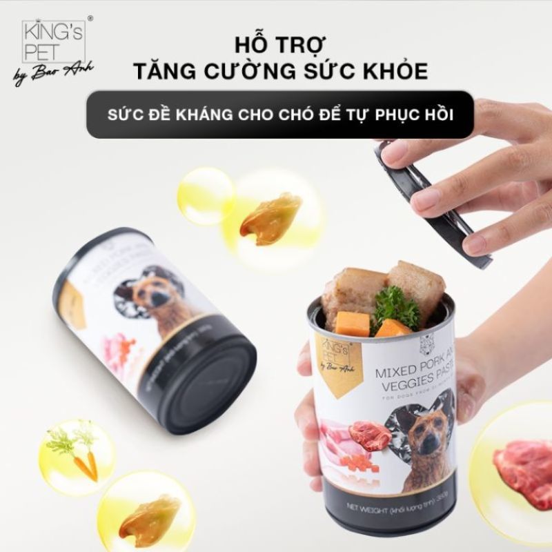 Thức ăn dinh dưỡng cho cún cưng.