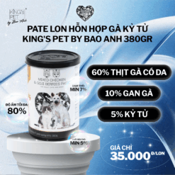 Pate lon Hỗn hợp Gà – Kỷ tử King’s Pet by Bao Anh 380g