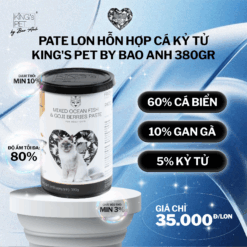 Pate lon Hỗn hợp Cá – Kỷ tử King’s Pet by Bao Anh 380g