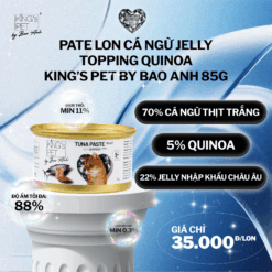Pate lon Cá Ngừ Jelly Topping Quinoa King’s Pet by Bao Anh 85g