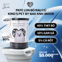 Pate lon Bò rau củ King's Pet by Bao Anh 380g