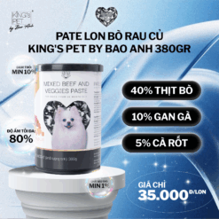 Pate lon Bò rau củ King's Pet by Bao Anh 380g