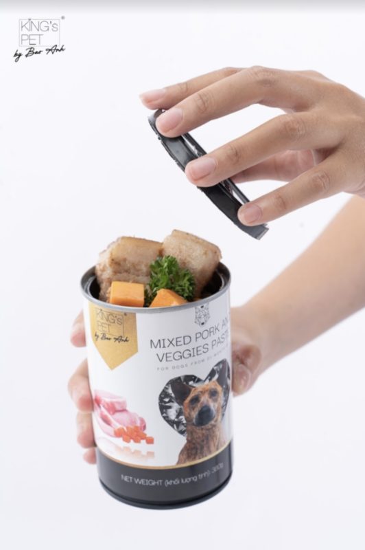Pate heo rau củ King’s Pet by Bao Anh: Bổ sing dinh dưỡng cho chó rụng lông thiếu chất